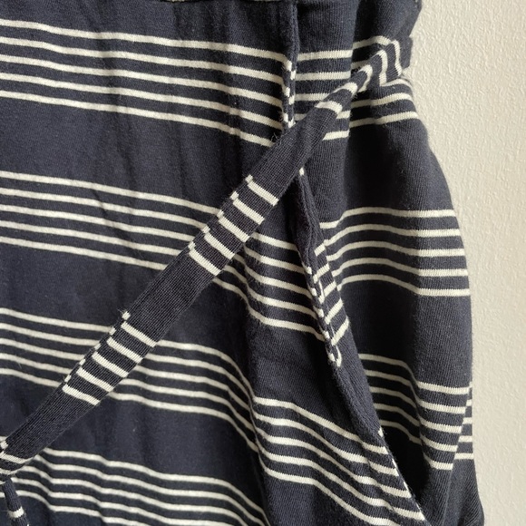 Pact Organic XL tshirt dress with pockets navy with white stripes - Picture 2 of 3